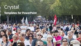  Presentation with avenue - Presentation featuring lisbon-portugal-october-01-2011 background and a gray colored foreground