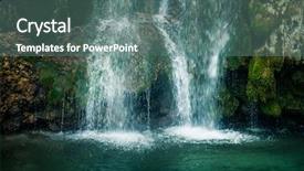  Presentation with waterfall - PPT theme featuring lisine in serbia east europe background and a  colored foreground