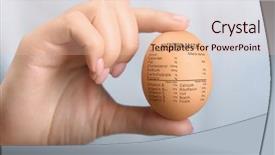  Presentation with nutrition facts - Presentation theme consisting of list of nutrition facts background and a lemonade colored foreground