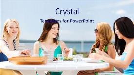  Presentation with holidays - Audience pleasing presentation design consisting of friends talking listening - summer holidays and vacation backdrop and a  colored foreground