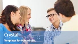  Presentation with teamwork school - Slides consisting of listening learn - education high school teamwork background and a  colored foreground