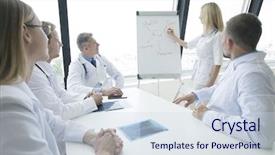  Presentation with team health - Presentation theme with listening mental health conceptual presentation background and a sky blue colored foreground