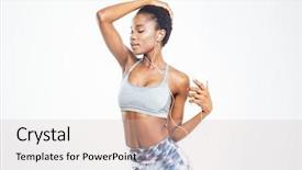  Presentation with music african american jazz musician - Cool new presentation theme with listening to music from mobile backdrop and a soft green colored foreground