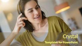  Presentation with bluetooth - Theme enhanced with listening to music with bluetooth background and a tawny brown colored foreground