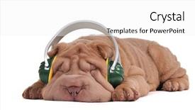  Presentation with pei - Slides consisting of listening to music with headphones background and a white colored foreground