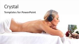  Presentation with music therapy - Colorful presentation design enhanced with listening to the music backdrop and a white colored foreground