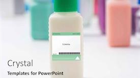  Presentation with dairy products - Presentation theme featuring listeria-bacteria-a-bacteria-commonly background and a white colored foreground