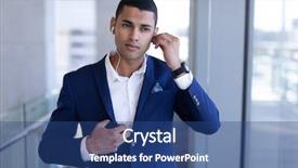  Presentation with front office - Beautiful PPT layouts featuring listning skill - front view of handsome young backdrop and a ocean colored foreground