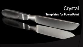  Presentation with surgical tool - PPT theme enhanced with liston-amputation-knife-surgical-tool background and a black colored foreground