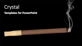  Presentation with inference - Slide deck featuring lit-cigar-with-a-mouth background and a black colored foreground