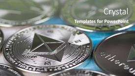  Presentation with litecoin - Theme enhanced with litecoin-etherium-bitcoin-virtual-currency background and a gray colored foreground