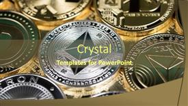  Presentation with litecoin - Cool new presentation design with litecoin-etherium-bitcoin-virtual-currency backdrop and a tawny brown colored foreground