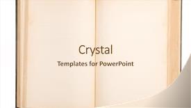  Presentation with blank old book - Slides having literacy text messaging - open old book with blank background and a cream colored foreground