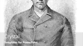  Presentation with album - Presentation design with literary-album-servants-goncharov-anton background and a gray colored foreground