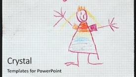  Presentation with prince princess fairy - Presentation enhanced with children s literature - original child's drawing background and a sky blue colored foreground