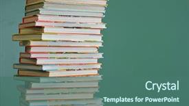  Presentation with tall - Theme featuring tall stack of children's background and a  colored foreground