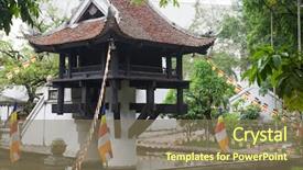  Presentation with history vietnam - Audience pleasing presentation consisting of literature in hanoi vietnam backdrop and a violet colored foreground