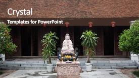  Presentation with history vietnam - Colorful theme enhanced with literature in hanoi vietnam backdrop and a tawny brown colored foreground