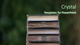  Presentation with literature - Beautiful slide deck featuring literature-reading-concept-banner backdrop and a wine colored foreground