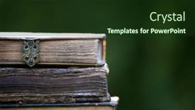  Presentation with literature - PPT layouts featuring literature-reading-concept-banner background and a tawny brown colored foreground