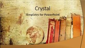  Presentation with vintage literature - Slide deck consisting of literature - vintage background with old books background and a blonde colored foreground