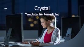  Presentation with female college student uti - PPT theme consisting of strain - pretty young female college student background and a navy blue colored foreground