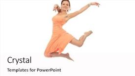  Presentation with shot - Colorful presentation enhanced with lith - shot of a modern female backdrop and a  colored foreground