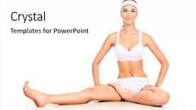  Presentation with shot arrows - Beautiful presentation design featuring lith - shot of a sporty young backdrop and a  colored foreground