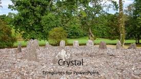  Presentation with circle - Slides enhanced with lith - southern circle with ring background and a light gray colored foreground