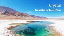 Presentation with salt - Beautiful slides featuring lithium mining - ojo del mar backdrop and a teal colored foreground
