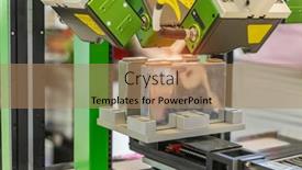  Presentation with lithium ion - PPT theme consisting of lithium-ion-industrial-high-current background and a coral colored foreground