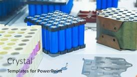  Presentation with lithium ion - PPT layouts featuring lithium-ion-industrial-high-current background and a light blue colored foreground