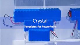  Presentation with lithium ion - Presentation with lithium-ion-industrial-high-current and a cobalt blue colored foreground