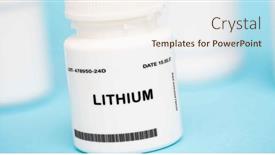  Presentation with bipolar disorder - Presentation theme featuring lithium-is-a-medication-used background and a sky blue colored foreground