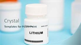  Presentation with bipolar disorder - Presentation theme with lithium-is-a-medication-used background and a sky blue colored foreground