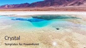  Presentation with garita del diablo - Colorful slide deck enhanced with lithium mining - ojo del mar in argentina backdrop and a  colored foreground