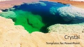  Presentation with salt - Audience pleasing presentation theme consisting of lithium mining - ojo del mar in argentina backdrop and a  colored foreground