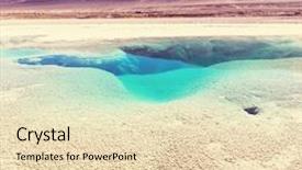  Presentation with salt - Slides consisting of lithium mining - ojo del mar in argentina background and a  colored foreground