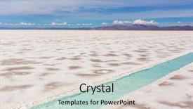  Presentation with salt - Slides featuring lithium mining - ojo del mar in argentina background and a  colored foreground