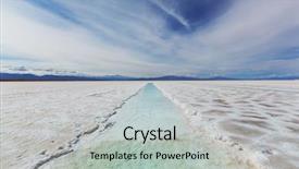  Presentation with walk in desert - PPT layouts having lithium mining - ojo del mar background and a  colored foreground