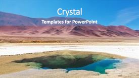  Presentation with salt farming - Slide set with lithium mining - ojo del mar background and a  colored foreground