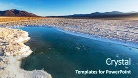  Presentation with lithium - Colorful PPT theme enhanced with lithium mining - ojo del mar backdrop and a  colored foreground