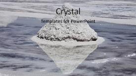  Presentation with piles - Slide deck featuring lithium mining - piles of salt background and a  colored foreground
