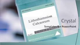  Presentation with microalgae - Presentation theme featuring lithothamnion-calcareum-microalgae-used background and a  colored foreground