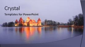 Presentation with cultural center - PPT layouts featuring lithuania trakai - november 17 2014 background and a light blue colored foreground
