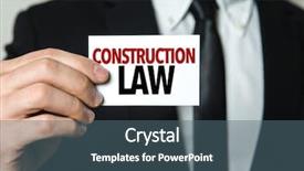  Presentation with construction law - Cool new presentation theme with litigation - construction law backdrop and a ocean colored foreground