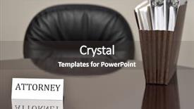  Presentation with business card - Presentation theme featuring litigation hold - attorney business card on desk background and a dark gray colored foreground