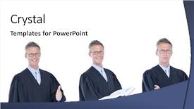  Presentation with judge - Cool new presentation design with litigation hold - digital composite of judge collection backdrop and a white colored foreground