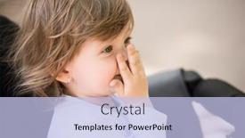  Presentation with mom baby - Audience pleasing presentation theme consisting of little and very beautiful baby girl sitting in the pram and waiting for mom backdrop and a light blue colored foreground