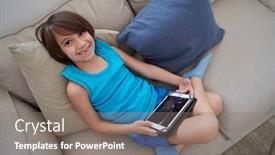  Presentation with christian education child protection policy - Cool new PPT theme with little-arabian-boy-sitting backdrop and a gray colored foreground